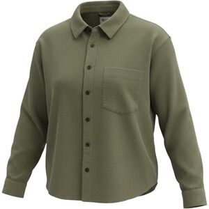 Alpine Design Mens Olive Haze Organic Cotton Corduroy Shirt ADW24301 L